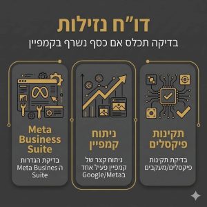 דו"ח נזילות שיווקי – בדקו עכשיו אם הכסף שלכם נשרף בקמפיינים