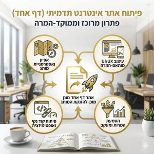 פיתוח אתר One-Page – המינימום הטכני, המקסימום תוצאות